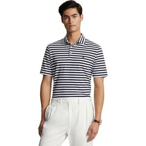 $115 POLO RALPH LAUREN Men's Classic Fit  Cotton Polo Shirt, Refind Navy, XXL